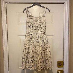 ModCloth Retro Airplane Dress- Medium